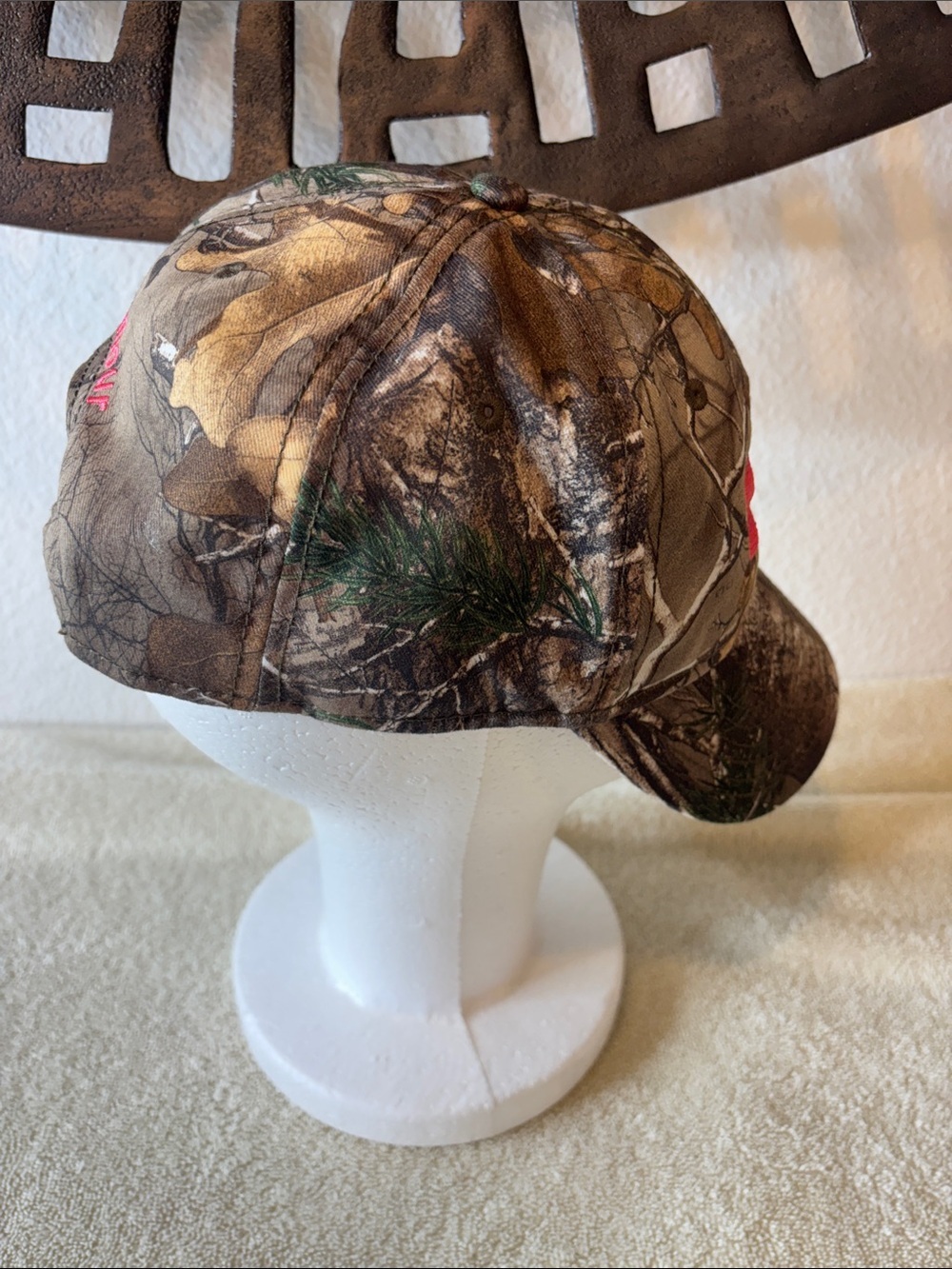 🩷 Under Armour Realtree Camo Hat Women’s Adjustable Pink Logo Hunting Cap 🩷 - Picture 4 of 7